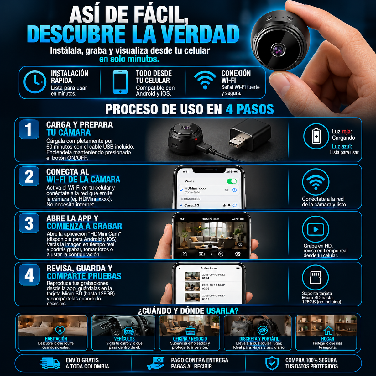 Mini cámara - SafeHome